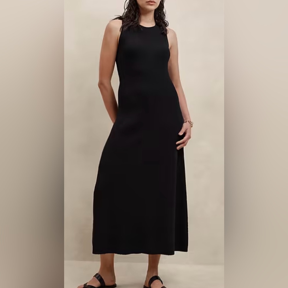 Banana Republic Refined Ribbed Midi Sweater Dress